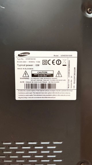 Samsung TV UE40ES6100 - Sin peana