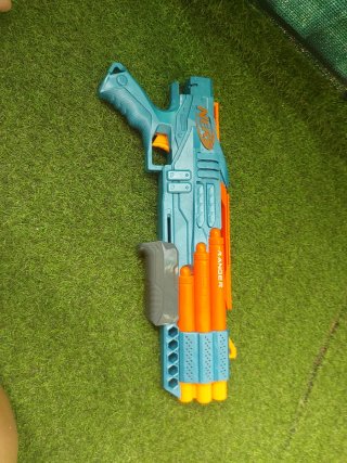Pistola Nerf Ranger Azul y Naranja
