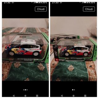 2 Modellini Auto Citroën Loeb e Sordo 1/32