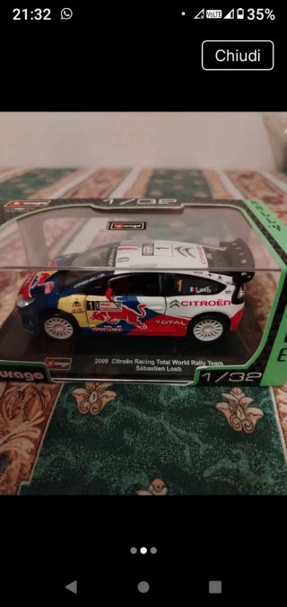2 Modellini Auto Citroën Loeb e Sordo 1/32