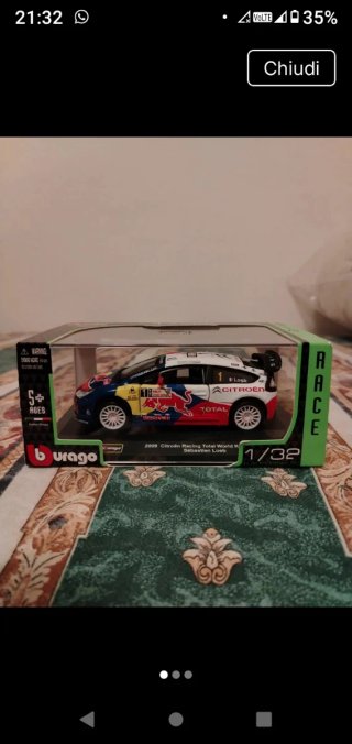2 Modellini Auto Citroën Loeb e Sordo 1/32