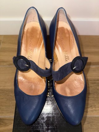 Zapatos tacón azules Patricia Miller Talla 38