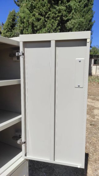 Armario Ikea IDÅSEN gris/blanco metal