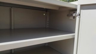 Armario Ikea IDÅSEN gris/blanco metal