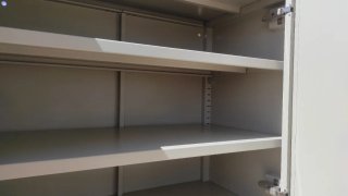 Armario Ikea IDÅSEN gris/blanco metal