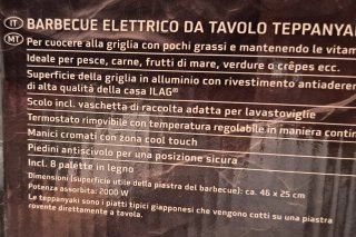 Piastra Barbecue Elettrico Teppanyaki Silvercrest