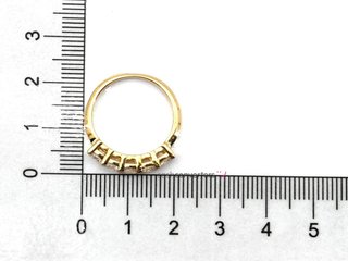 sortija oro 18k con piedra con circonita
