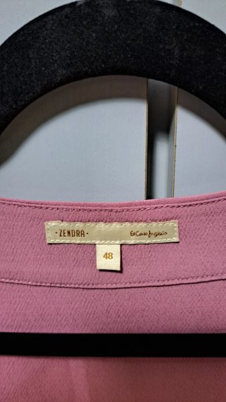 Blusa rosa manga larga talla 48