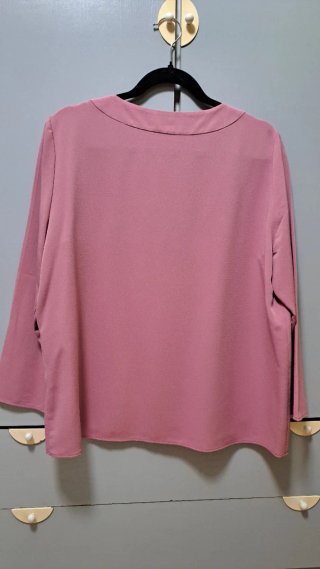 Blusa rosa manga larga talla 48