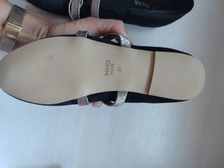 Bailarinas Mango Niña Talla 35 Negras