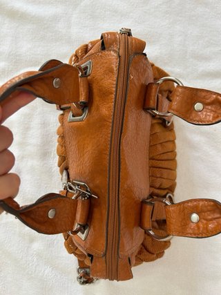 Borsa a spalla color marrone ruggine