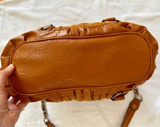 Borsa a spalla color marrone ruggine