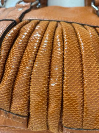 Borsa a spalla color marrone ruggine