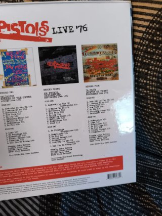 Vinilo Sex Pistols Live '76 Punk Rock