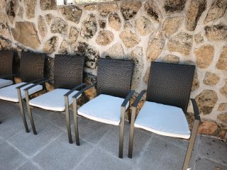 Sillas de terraza metálicas negras