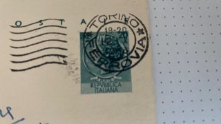 Cartolina Postale 1956 con Francobollo