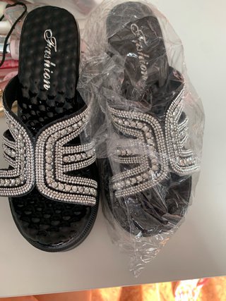 Sandalias Plataforma Brillantes