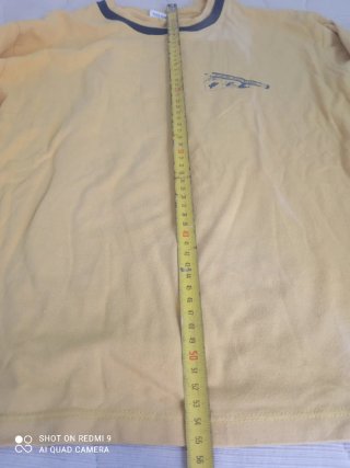 Camisa escolar Ramónbrgada amarilla manga larga,co