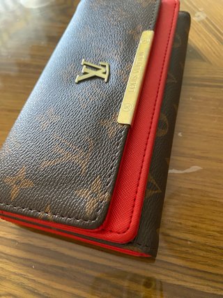 Monedero Louis Vuitton Marrón y Rojo