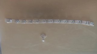 Pulsera y colgante plata diseño griego