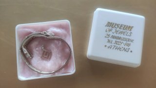 Pulsera y colgante plata diseño griego