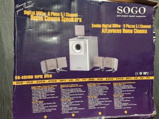 Altavoces Sogo Home Cinema Gris/Rojo