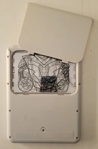 Mesa de luz para dibujar con plantillas