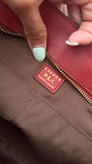Bolso Piel Ralph Lauren Rojo