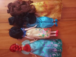 Pack 4 Muñecas Princesas Disney