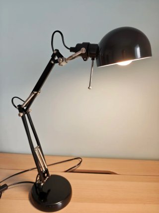 Lámpara Flexo Ikea FORSÅ Negra