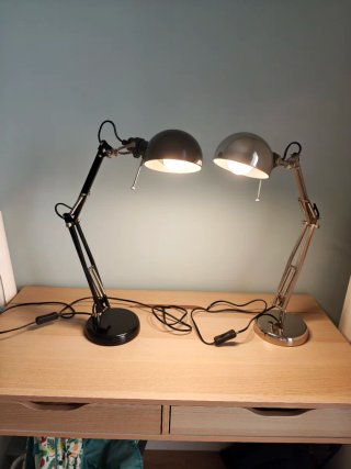 Lámpara Flexo Ikea FORSÅ Negra