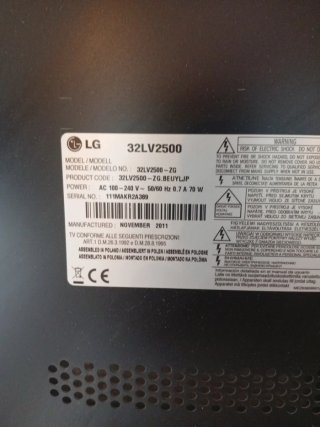 Televisor LG Negro