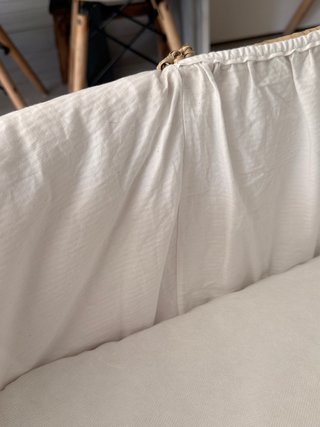 Moisés para bebé de mimbre con soporte