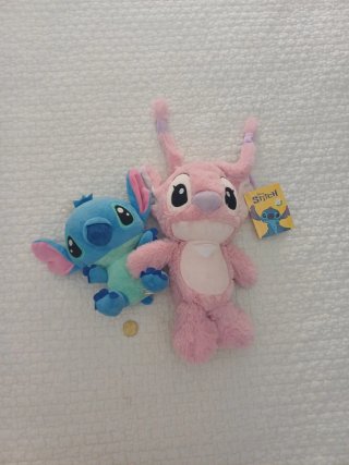 Set peluche Disney Stitch e Angel