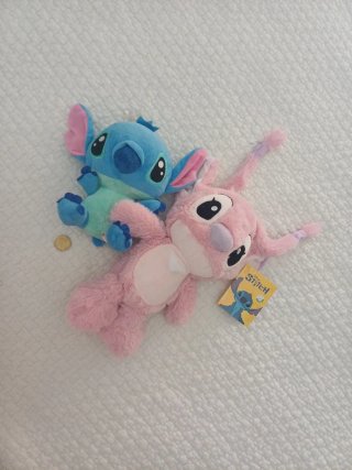 Set peluche Disney Stitch e Angel