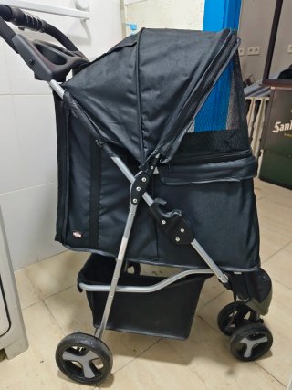 Carrito para mascotas Trixie negro