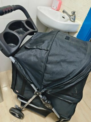 Carrito para mascotas Trixie negro