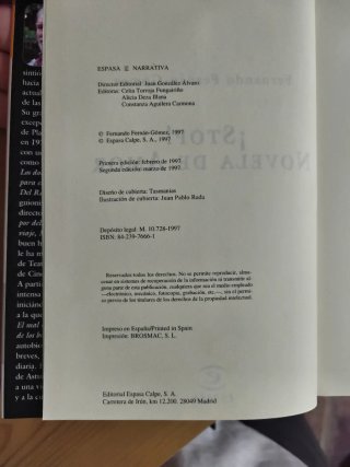 Lote Libros: Espasa Narrativa