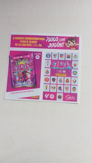Cromo Conmemorativo LaLiga Este 25/26 – Panini –