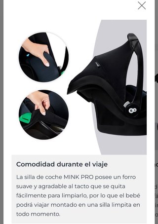Silla coche bebé Mink Pro Negra