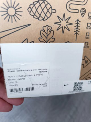Nike React Pegasus Trail 4 Gore-Tex T42