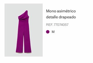 Mono asimétrico drapeado morado