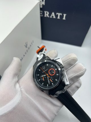 Reloj Maserati Negro y Naranja