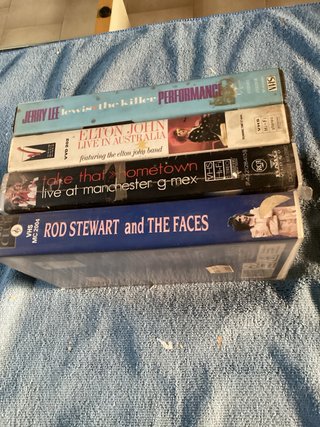 VHS: Jerry Lee Lewis, Elton John, Take That