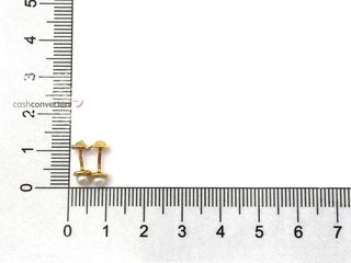 pendientes oro 18k con piedra con perla
