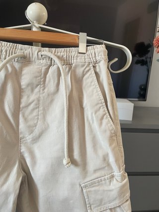Pantalones Cargo Zara Beige