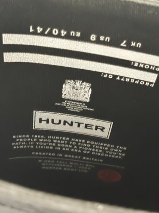 Botas Hunter Negras Altas Tres Hebillas Nuevas