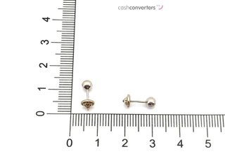 pendientes oro 18k con piedra con circonita