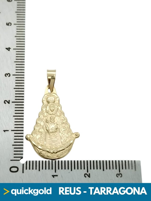 040-03-00803 COLGANTE ORO 18K VIRGEN DEL ROCIO