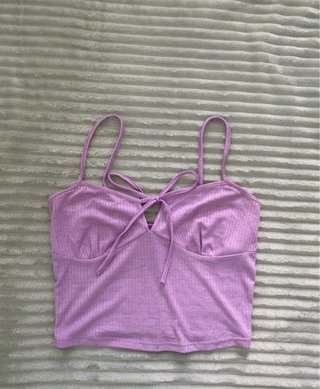 Top lila Bershka